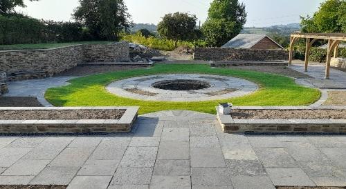the courtyard area
